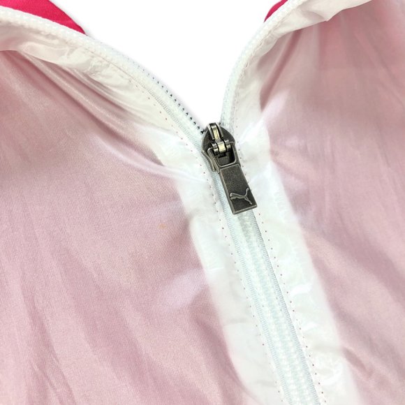 White/Pink Iridescent Puma Windbreaker XL - Picture 10 of 13